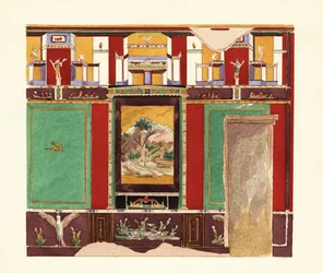 Comedor en la Casa de Orfeo, Pompeya