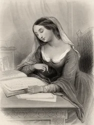 Heloísa (1101-60) ilustración de 
