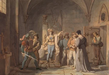 Juana de Arco Prisionera en Ruan, 1819