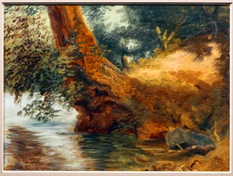 Sur la rive du lac de Nemi - A orillas del lago de Nemi ...