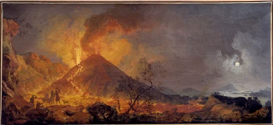 La erupción del Vesubio en Nápoles
