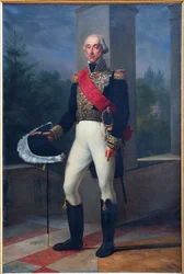 Francés: Portrait en pied duc de Bourbon, en tenue de lieutenant général