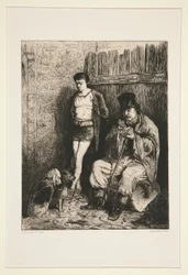 Dos hombres y dos perros (