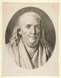 Benjamin Franklin, a partir de una escultura de Jean-Antoine Houdon