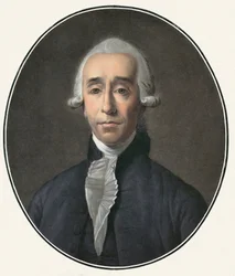 Retrato de Jean Sylvain Bailly (1736-1793), científico y político francés - Grabado por Pierre-Michel Alix (1762-1817)