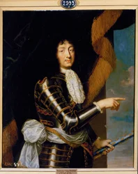 Luis XIV, rey de Francia (pintura sobre lienzo)