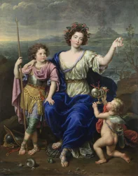 La marquesa de Seignelay y dos de sus hijos, 1691