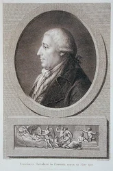 Retrato de Francesco Bartolozzi (1727-1815) grabado por Jacques Brouillard (1744-1806)