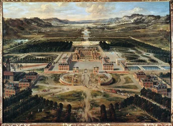Vista de Versalles (pintura sobre lienzo)