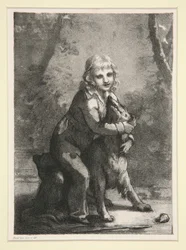Sin título (Niño con perro)