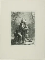 Niño con perro