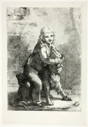 Niño con perro