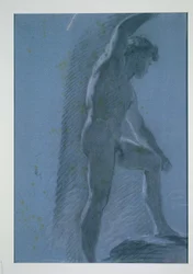 Estudio de un desnudo masculino (verso)