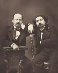 Émile Erckmann escritor francés, 1822-1899 y Alexandre Chatrian escritor francés, 1826-1890, c. 1876