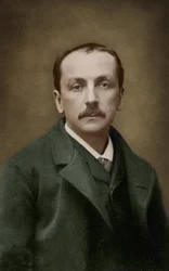 Retrato del compositor francés Edmond Audran (1840/1842-1901) Fotografía de Pierre Petit. Hacia 1886