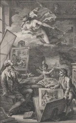 En memoria de P. FR. Basan, un grabado para el catálogo de la colección de P.-F. Basan, 1798