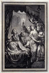 Nunca notamos todo - en Cuentos y nuevas en verso de Jean La Fontaine. 1776. Ilustración de P.P. Choffard