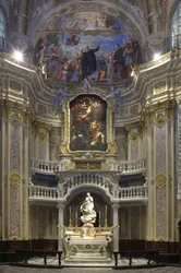 La Inmaculada Concepción, Santa María Inmaculada colocada en el altar de la capilla escenográfica 1669-70
