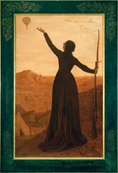 La ciudad de París confía su atractivo a Francia (pintura al óleo)