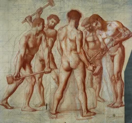 Los falsificadores, estudio para 