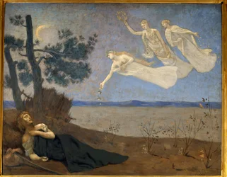 El sueño. Pintura de Pierre Puvis de Chavannes (1824-1898)