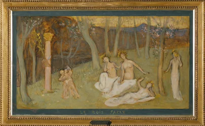 La arboleda sagrada (pintura sobre lienzo)