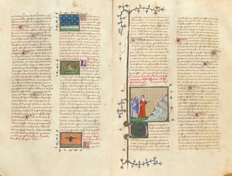 Página de "De Proprietatibus Rerum" de Bartholomeus Anglicus, en la traducción francesa de Jean Corbechon, c.1390
