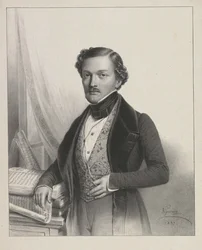 Retrato del cantante Gilbert-Louis Duprez 1806-1896, 1837