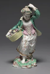 Otoño, fabricado por la Fábrica de Porcelana de Bristol, c.1775
