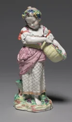 Primavera, manufacturada por la Fábrica de Porcelana de Bristol, c.1775