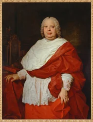 Cardenal Silvio Valenti Gonzaga (pintura sobre lienzo)