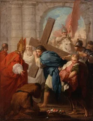 Heraclio llevando la cruz, c.1728