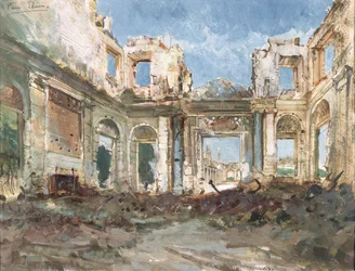 El Chateau de Saint-Cloud después del Incendio