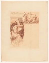 Menú de la cena anual de la Librairie Ancienne et Moderne