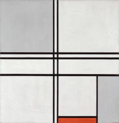 Composición (No. 1) Gris-Rojo