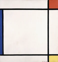 Composición III con Rojo, Amarillo y Azul