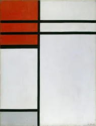 Composición con rojo