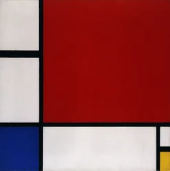 Composición con Rojo, Azul y Amarillo