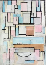 Composición con planos de color: Fachada