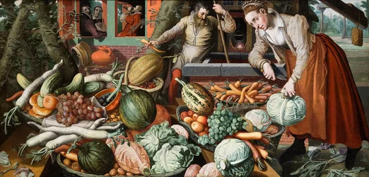 Escena de mercado