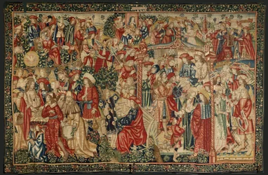La parábola de los obreros de la viña, c.1500 (tapiz)