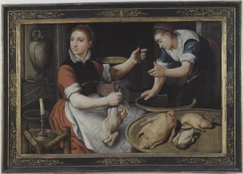 Dos mujeres cocinando