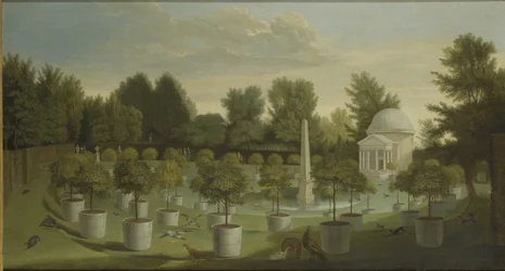 Vista del Jardín del Naranjo, Casa Chiswick