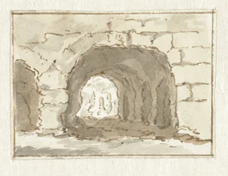 Muralla romana con arco