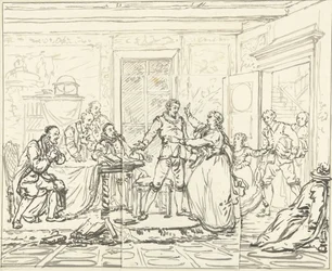 Escena escénica de Jacob Simonsz de Rijk