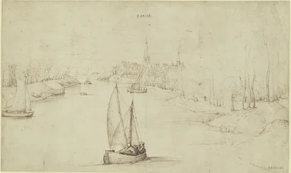 Pieter Bruegel (el Viejo) - Paisaje fluvial Basrode (Baasrode), KdZ 5763