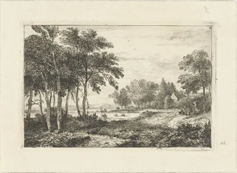 paisaje con jinete