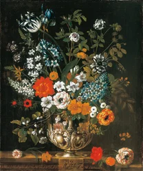 Mayo, de Los doce meses de flores, un calendario floral de naturalezas muertas
