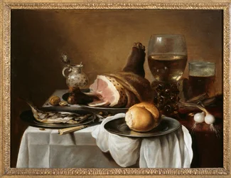Pieza de desayuno, c.1640 (óleo sobre tabla)