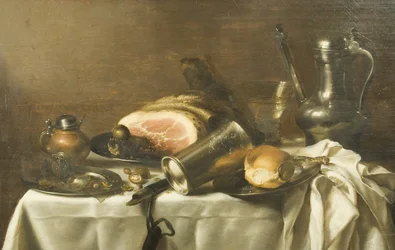 Naturaleza muerta con un jamón